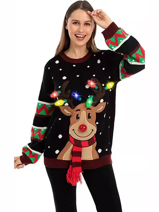 Happy Laun3 Kerstrui met Ledverlichting.