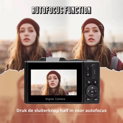 Ontdek de wereld in detail met de PixelPerfect™ 64 MP Digitale Camera.